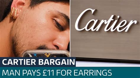 man buys cartier earrings for $14|cartier ring men's price.